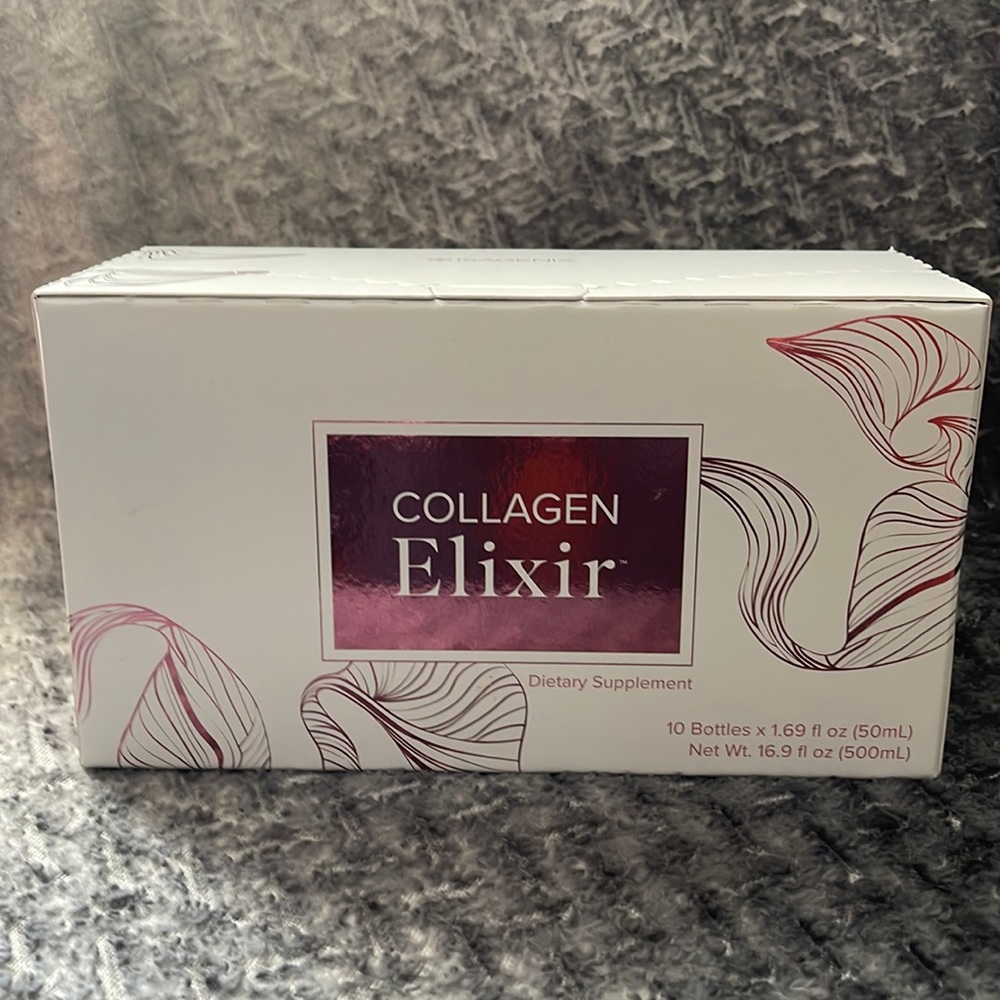 Isagenix Collagen Elixir.  Box comes with 10 bottles of 16.9 fl oz